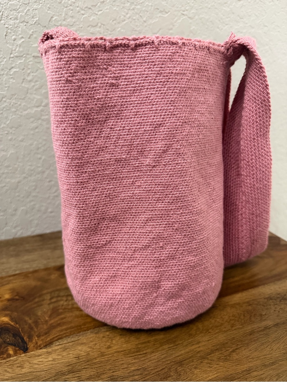 Pink Woven Shoulder Bag - Casual Everyday Tote